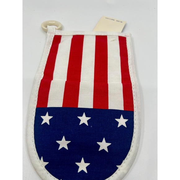 VNTG Stevens Linens Associations Stars & Stripes Kitchen Towel & Pot Holder NWT - Picture 3 of 5